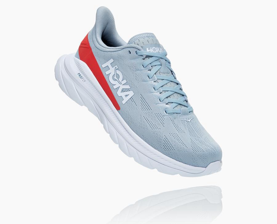 Hoka One One Koşu Ayakkabısı Erkek Mavi/Beyaz - Mach 4 - HU0851647